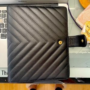 Cloth & Paper leather Large Agenda Cover, Chevron